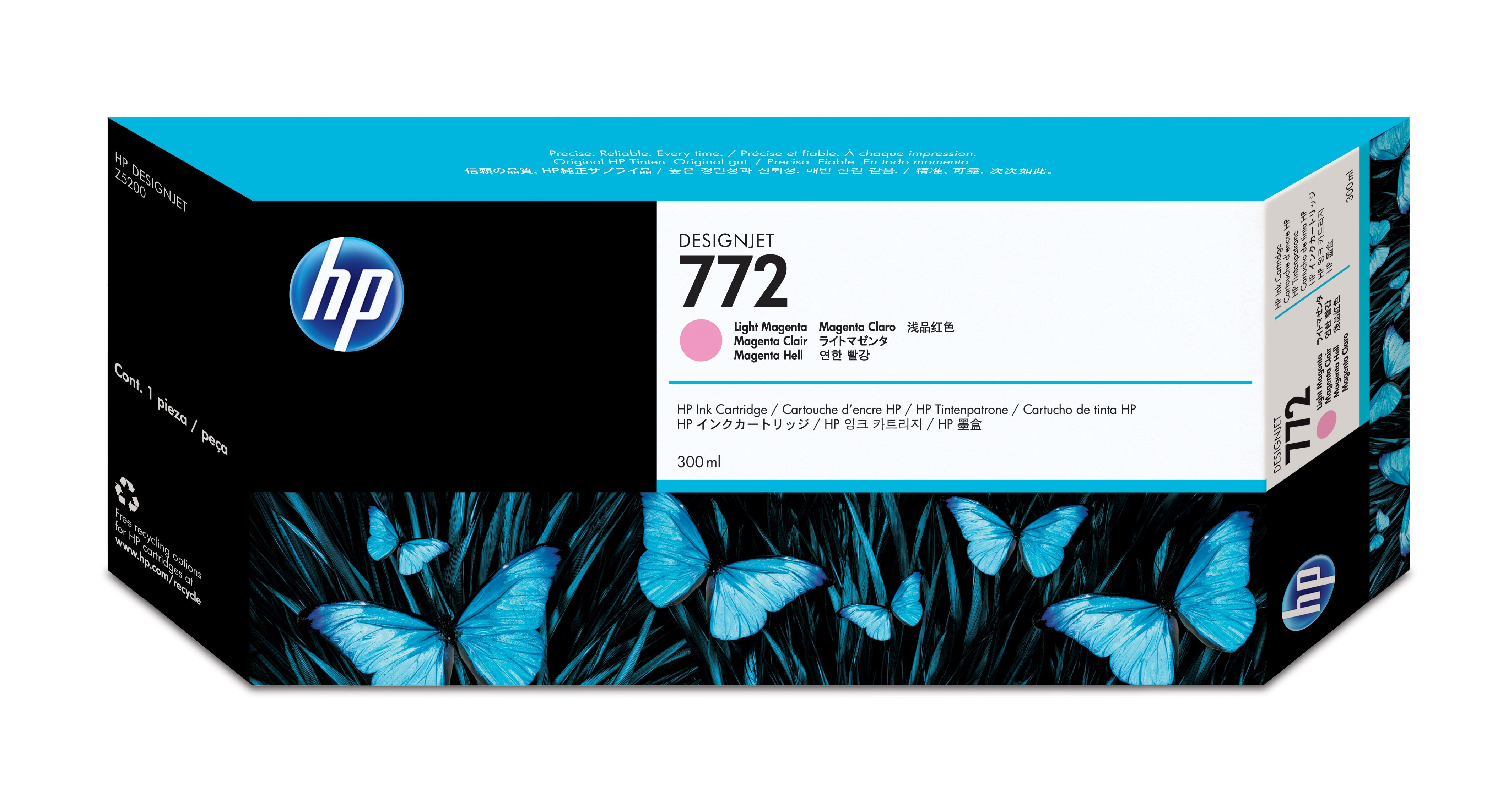 Cartucho De Tinta Hp 772 Magenta Claro Original (Cn631A) - CN631A