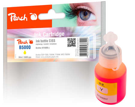 Peach PI500-183 ink cartridge 1 pc(s) Compatible Standard Yield Yellow