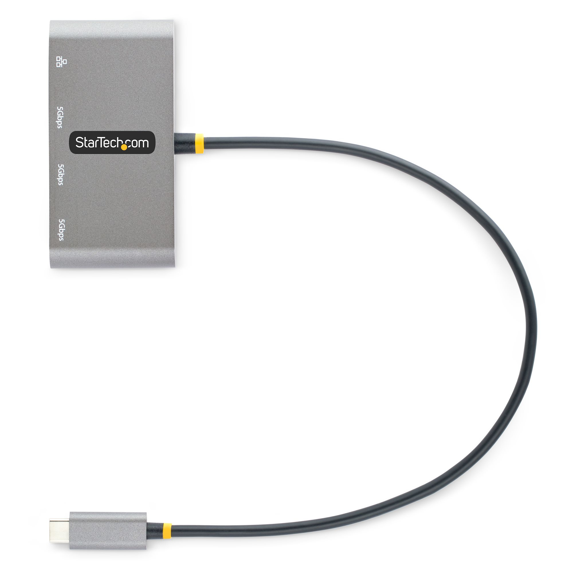 StarTech.com 3-Port USB-C Hub with Ethernet - 3x USB-A - Gigabit Ethernet - USB 3.0 5Gbps - Bus-Powered - 1ft/30cm Long USB Type-C Host Cable - GbE - Portable U – image 5