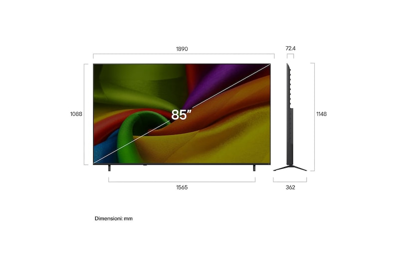 LG 85 SMART TV FHD – image 4