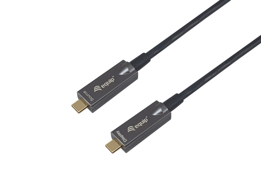 Equip USB-C to C Active Optical Cable, 15m, PD 60W, 8K/60Hz, 10Gbps, Video+Data+PD
