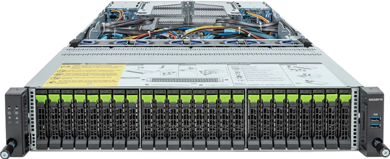 GIGABYTE R283-Z92-AAJ1 LGA 6096 Rack (2U) Black, Steel – image 2