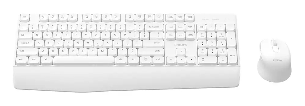 Philips 3000 series SPT6348W/93 keyboard Mouse included Home/Office RF Wireless White – image 2
