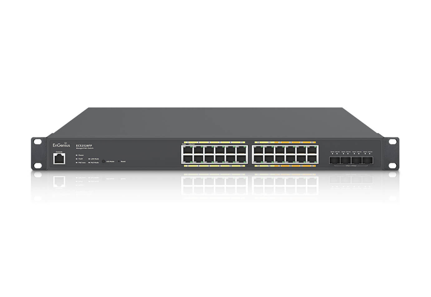 EnGenius ECS2528FP switch di rete Gestito L2 Gigabit Ethernet (10/100/1000) Supporto Power over Ethernet (PoE) Nero