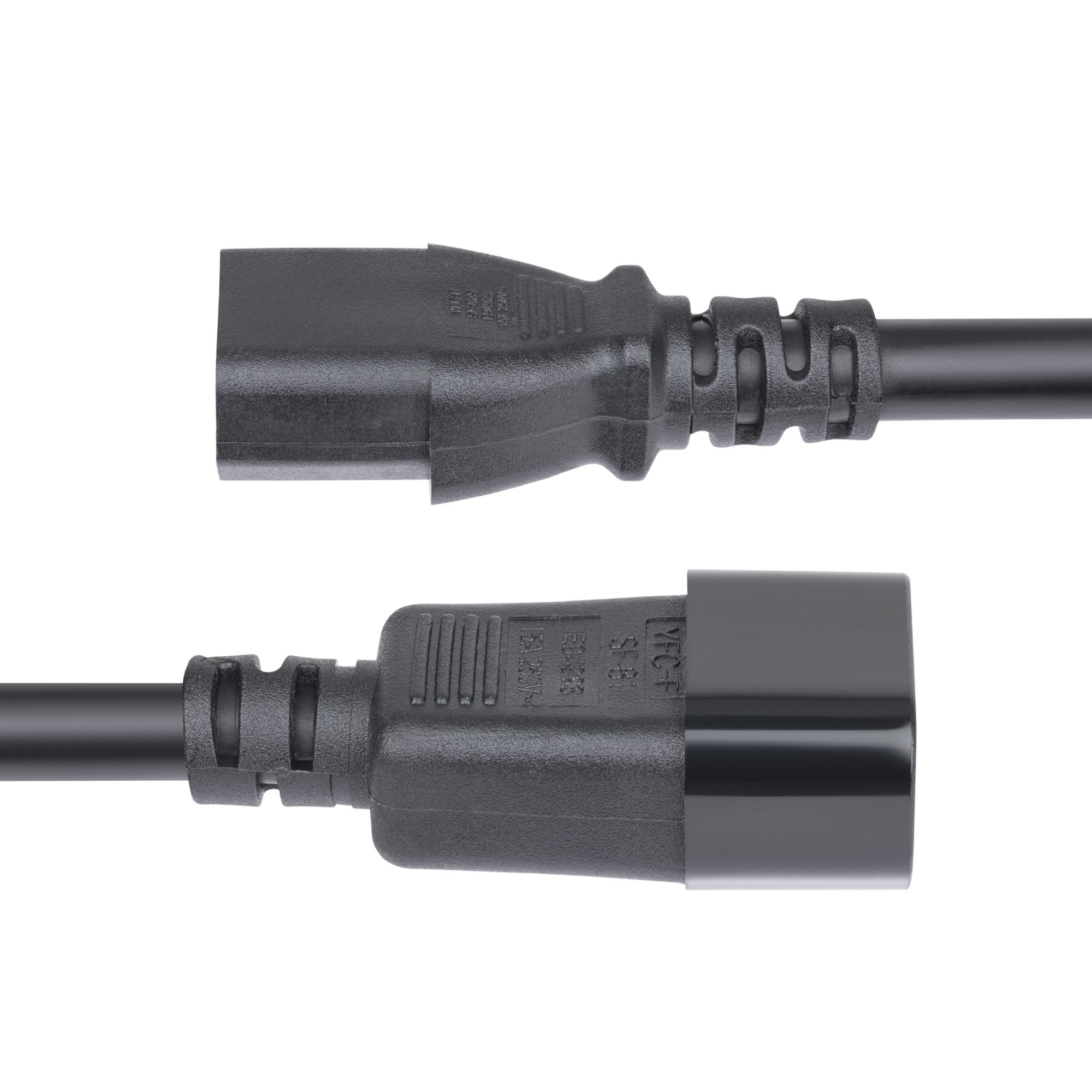 Resim StarTech.com PXTC13C141415FNA 4,57 m Siyah C14 - C13 Güç Uzatma Kablosu