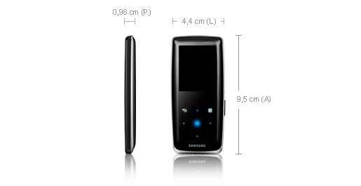 Samsung S3 Audio Player 2GB Black – image 2