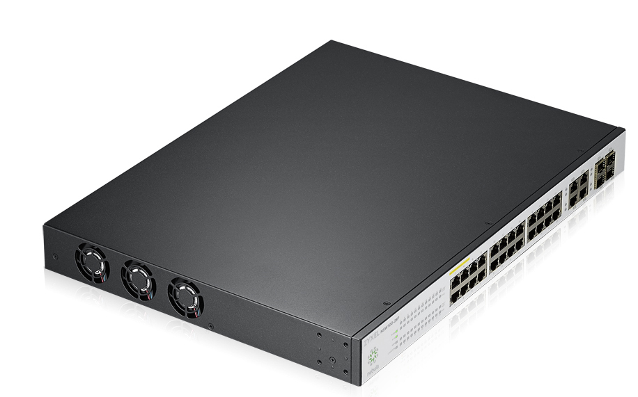 Zyxel NSW100-28P Managed L2 Gigabit Ethernet (10/100/1000) Power over Ethernet (PoE) Black, Grey – image 3