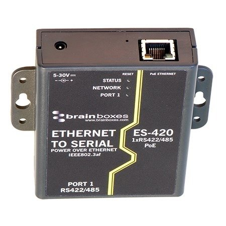 Brainboxes ES-420 1 Port RS422/485 PoE Ethernet to Serial Adapter – image 4