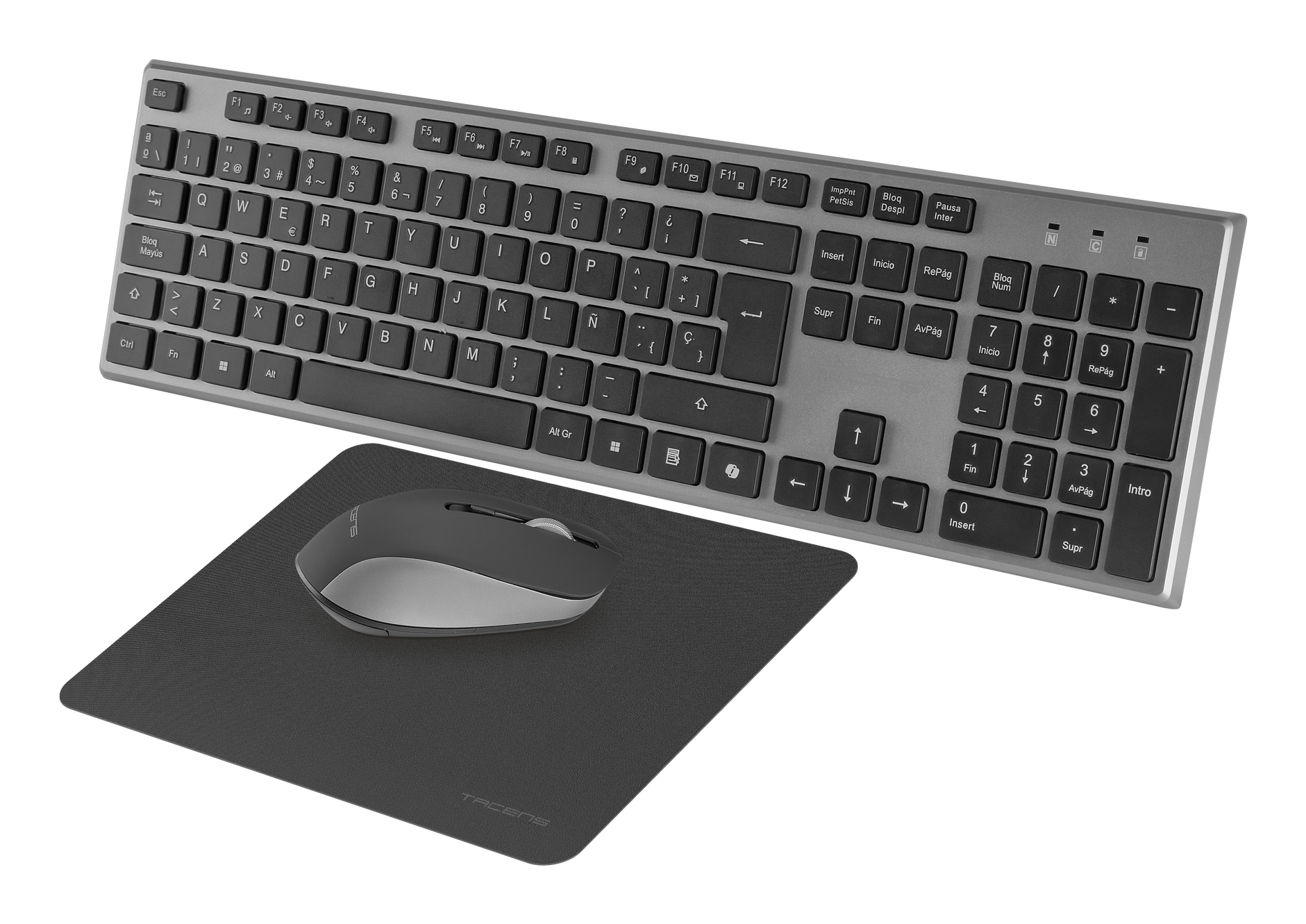 Tacens 6ZENITHIT keyboard Mouse included Home/Office RF Wireless QWERTY Italian Grey – image 3