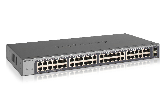 NETGEAR GS750E Managed L2 Gigabit Ethernet (10/100/1000) 1U Black