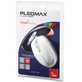 Samsung Rainbow Mini Optical Mouse, White