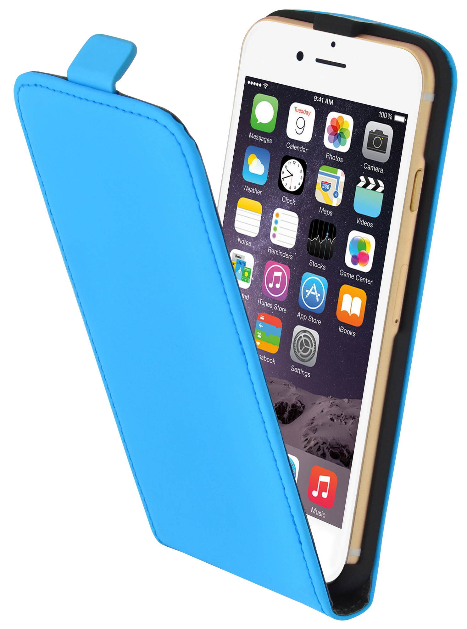Mobiparts Premium Flip Case Apple iPhone 6, iPhone 6S Light Blue