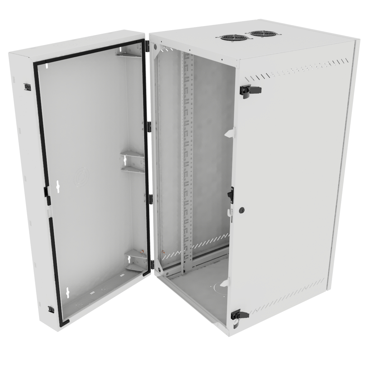Vertiv VR Rack GL48WMCMM-W-SH-AF-00 rack cabinet 25U Wall mounted rack White – image 3