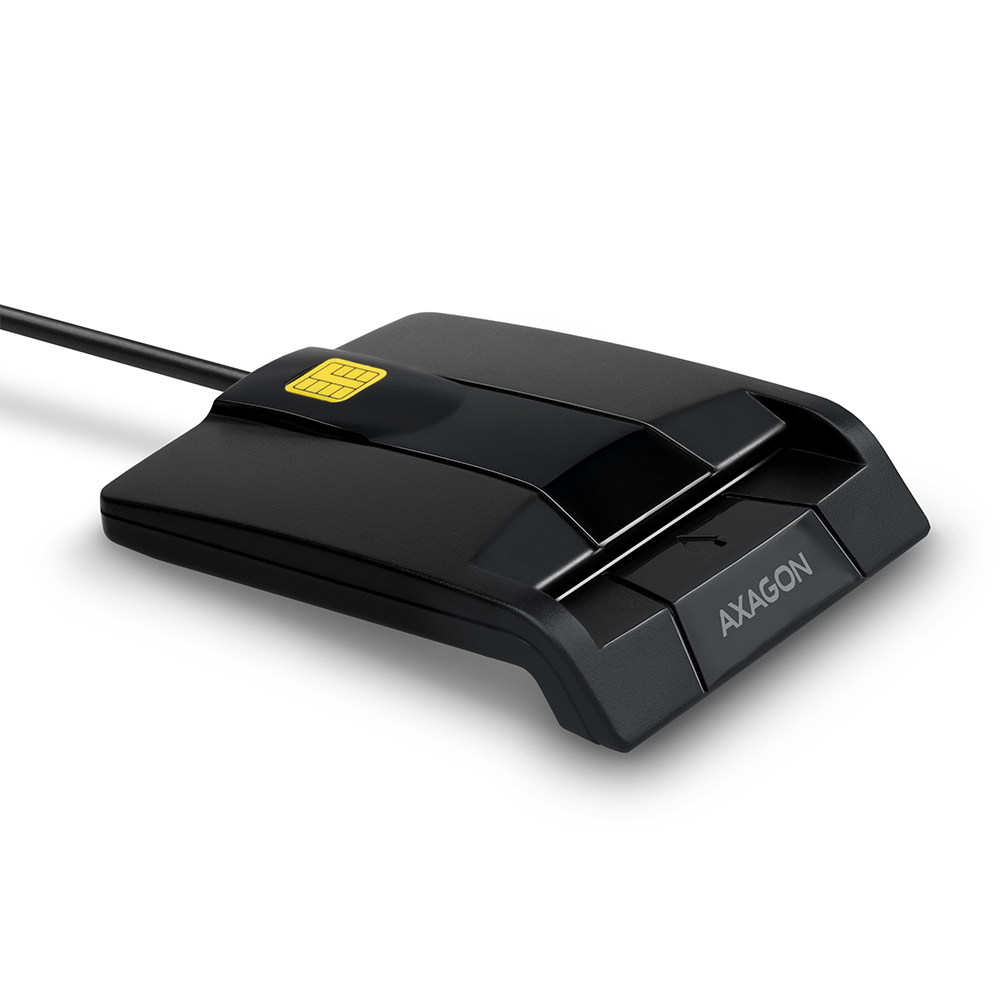 Axagon CRE-SM3 smart card reader Indoor USB USB 2.0 Black – image 1