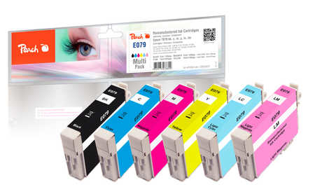 Peach 320237 ink cartridge 6 pc(s) Compatible Black, Cyan, Light Cyan, Light magenta, Magenta, Yellow