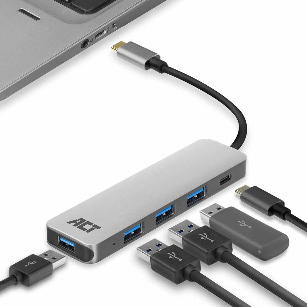 ACT AC7053 USB-C Hub 4 port and PD pass through – image 2