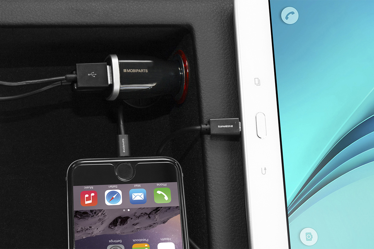 Mobiparts Quick Charge Car Charger Dual USB 5A Black – image 2