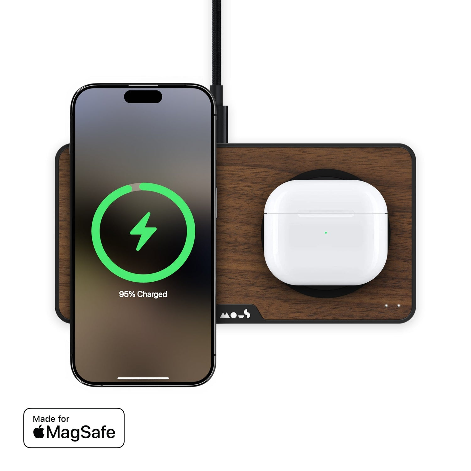 Mous Walnut Charging Station with MagSafe – image 2