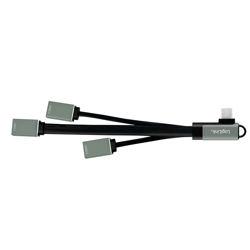 LogiLink UA0361 interface hub USB 3.2 Gen 1 (3.1 Gen 1) Type-C 5000 Mbit/s Silver – image 2
