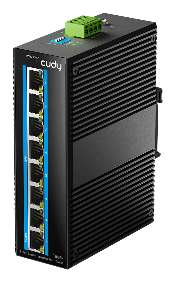 Cudy IG1008P network switch Unmanaged Gigabit Ethernet (10/100/1000) Power over Ethernet (PoE) Black