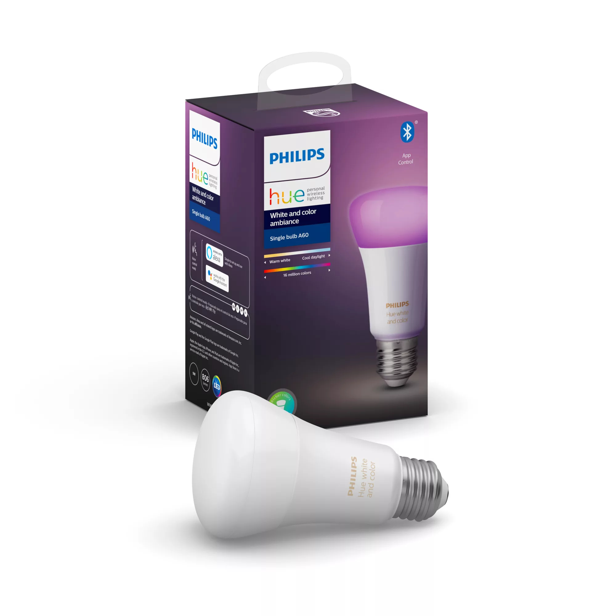 Philips by Signify Philips Hue White and colour ambience 8718699698461 smart lighting Smart bulb Bluetooth/Zigbee