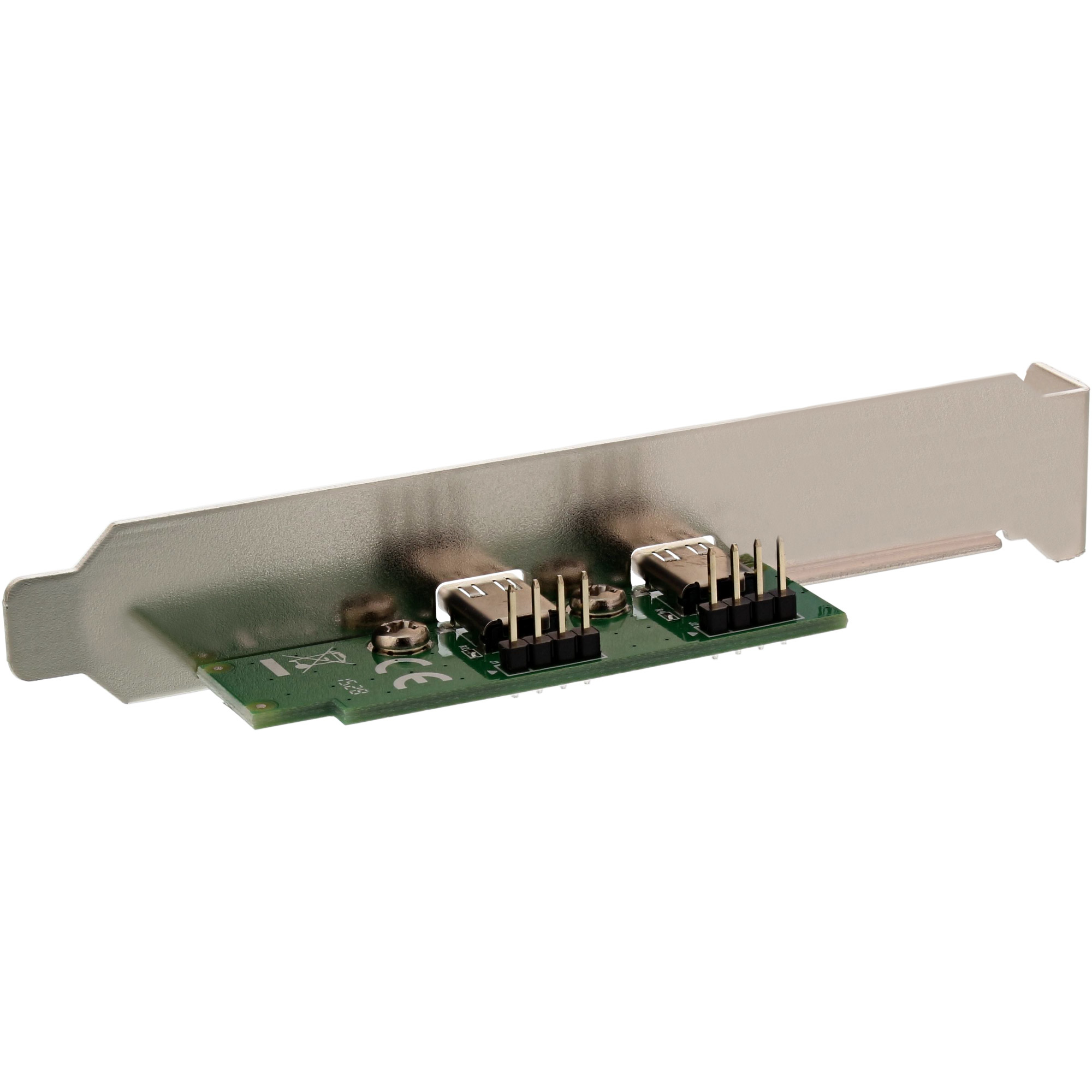 InLine Slot Bracket 2x USB 2.0 Type C female / internal mainboard header male – image 2