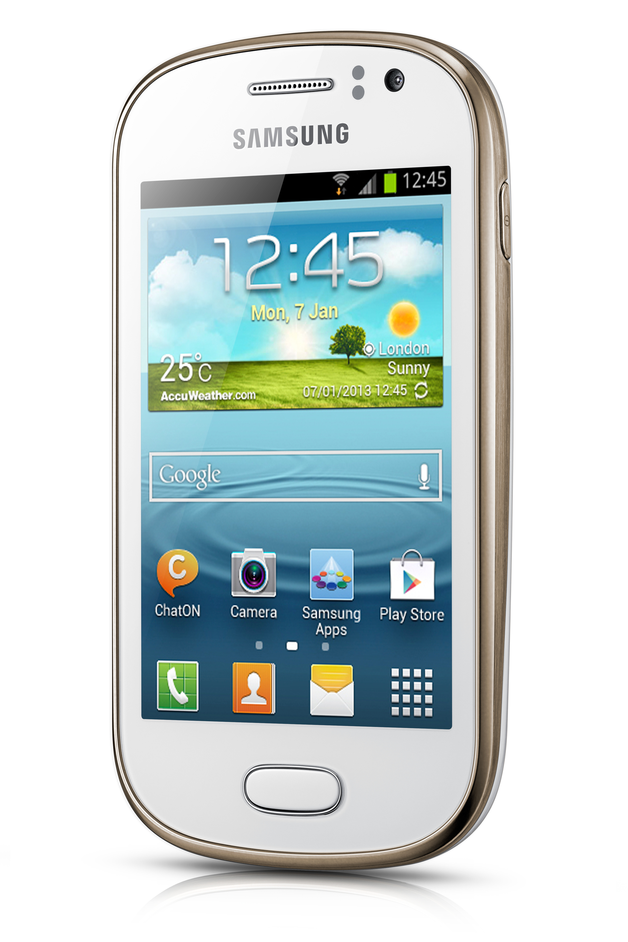 Samsung Galaxy Fame 8.89 cm (3.5") Single SIM Android 4.1 3G Micro-USB B 1300 mAh White – image 2