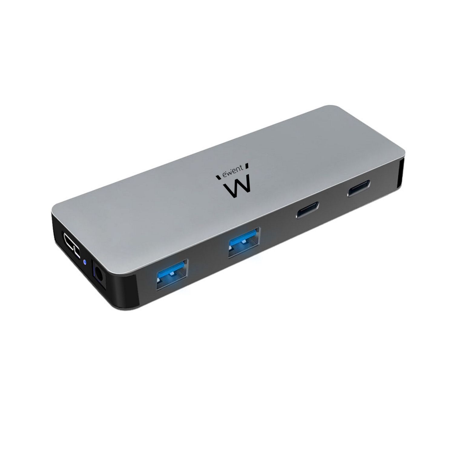 Ewent EW1142 interface hub USB 3.2 Gen 1 (3.1 Gen 1) Micro-B 5000 Mbit/s Silver