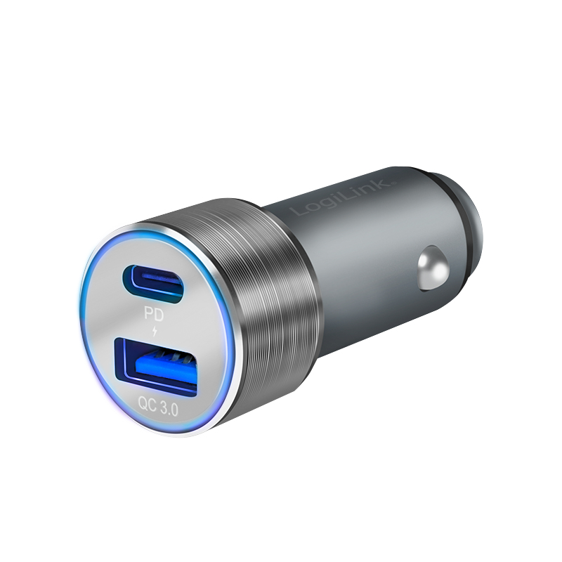 LogiLink PA0252 mobile device charger Universal Grey Cigar lighter Fast charging Auto – image 2