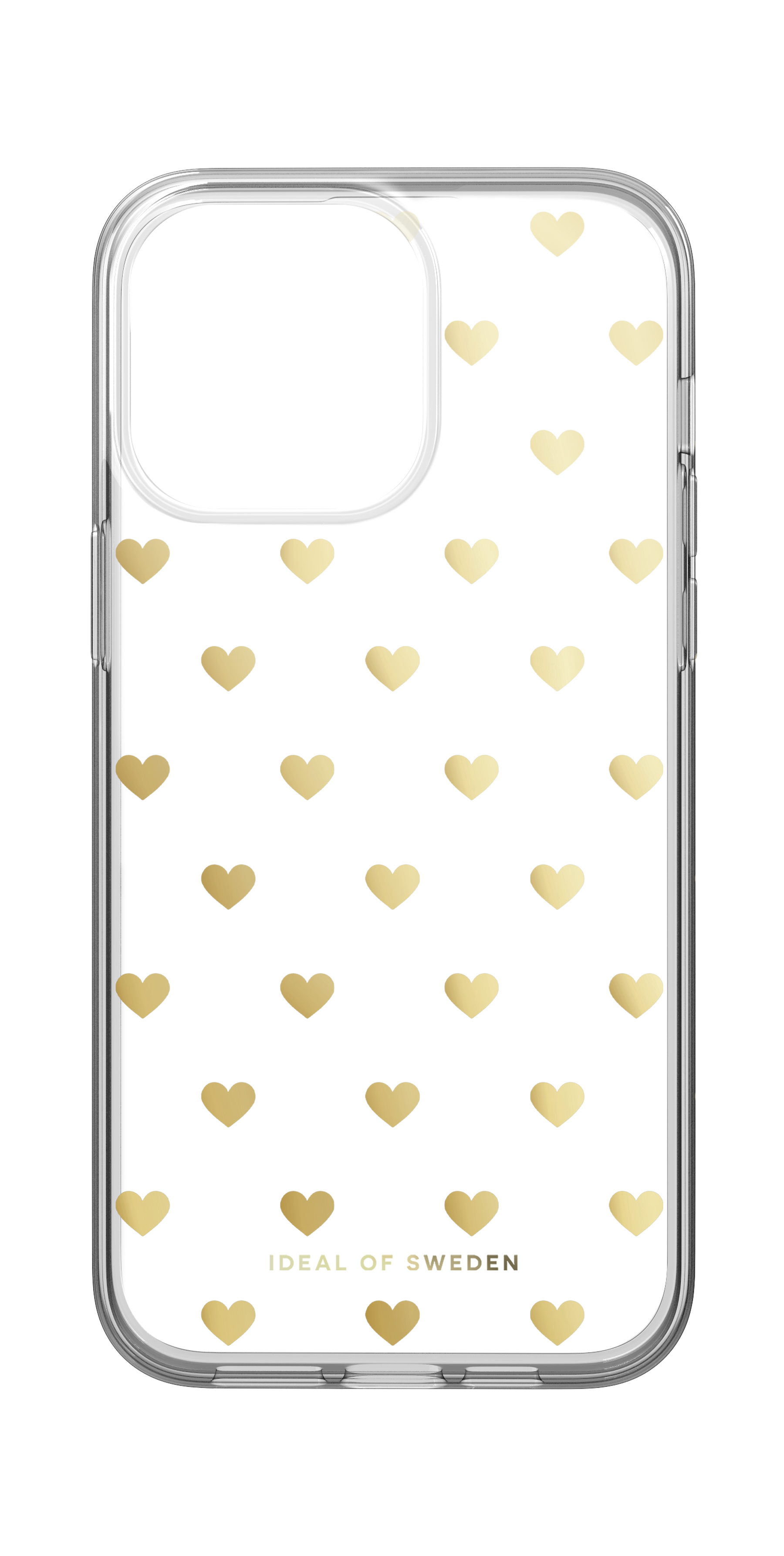 iDeal of Sweden Clear Case iPhone 14 Pro Max Golden Hearts – image 1