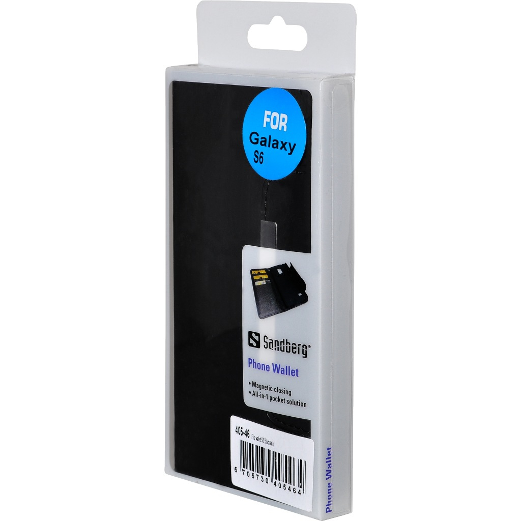 Sandberg Flip wallet S6 Blackskin – image 3