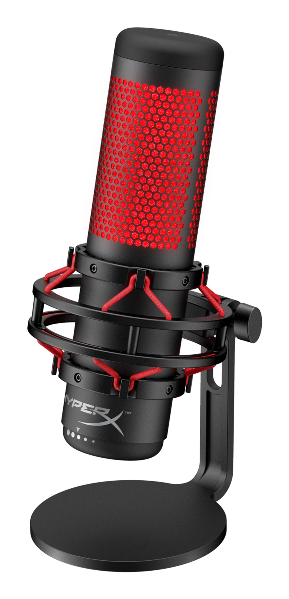 HyperX QuadCast Black, Red Table microphone image 1