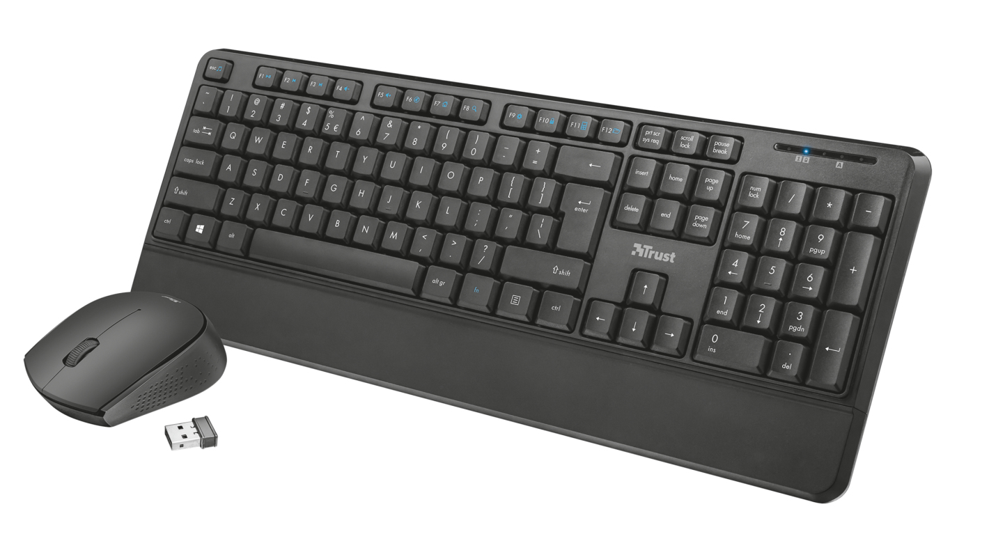 Trust Thoza keyboard Mouse included Universal RF Wireless QWERTY Italian Black – image 1