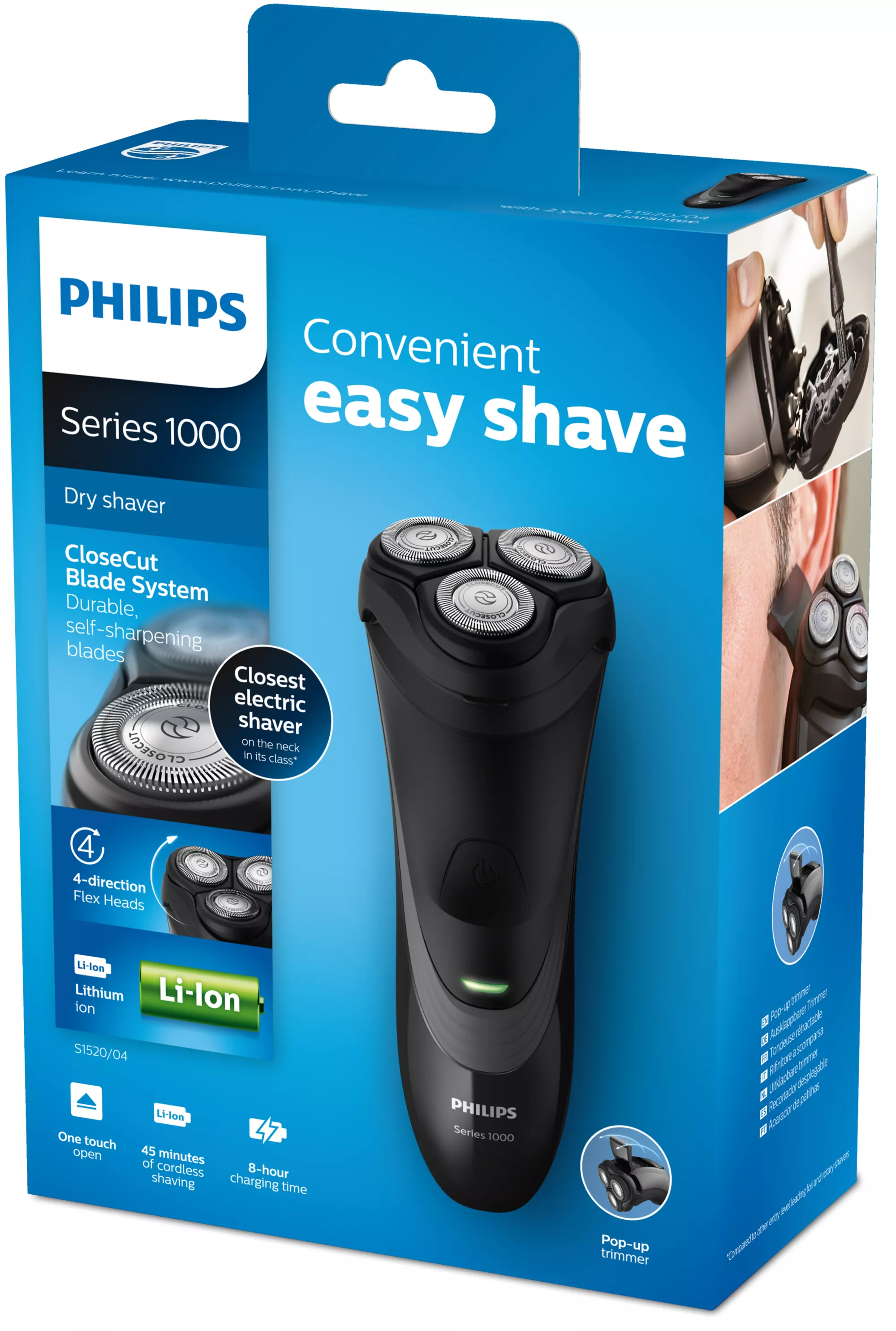 Philips 1000 series dry electric shaver S1520/04 – image 2