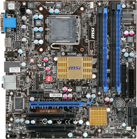 MSI G41TM-E63 motherboard LGA 775 (Socket T) micro ATX