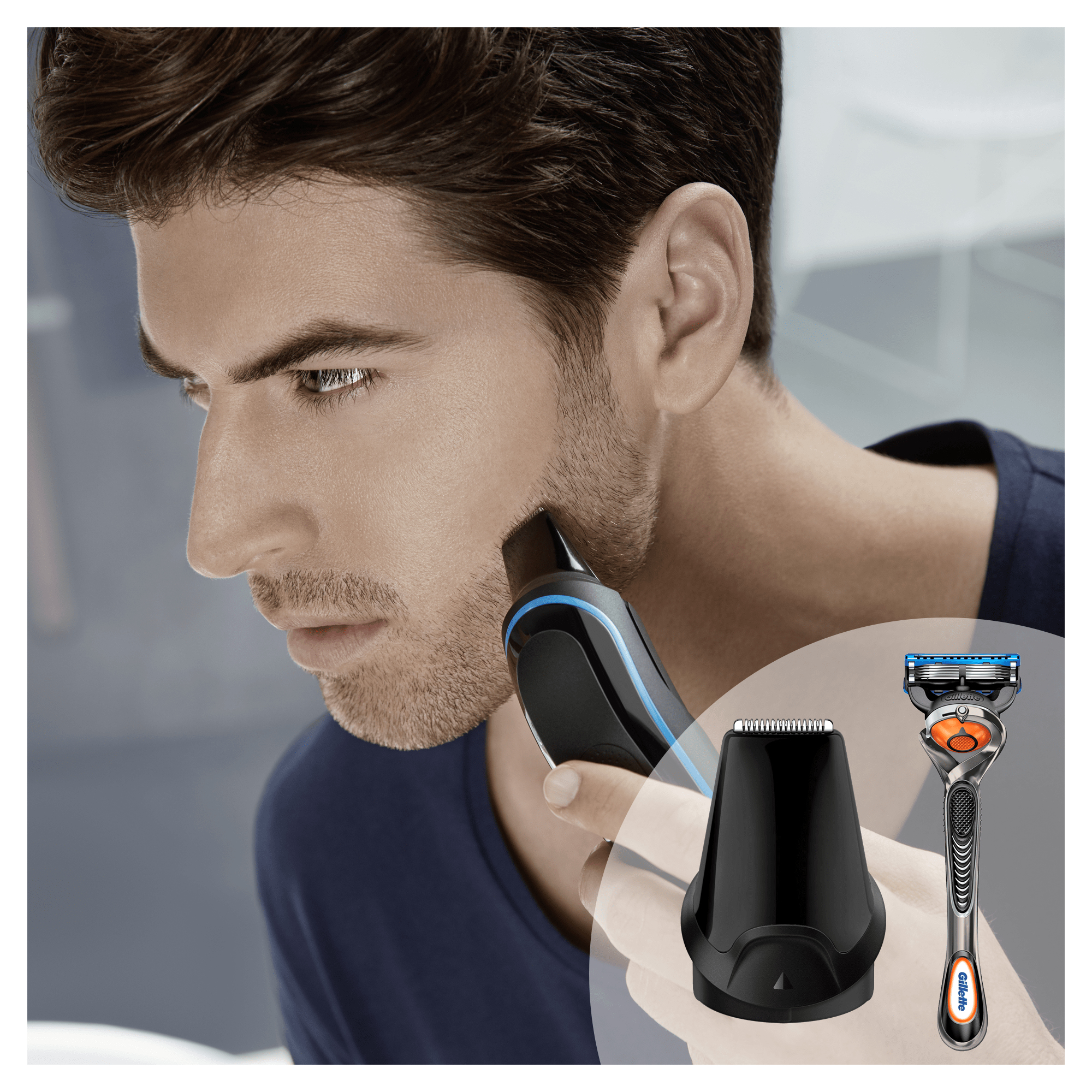 Braun Multigroomer 81644031 men's shaver Foil shaver Trimmer Black, Blue – image 4