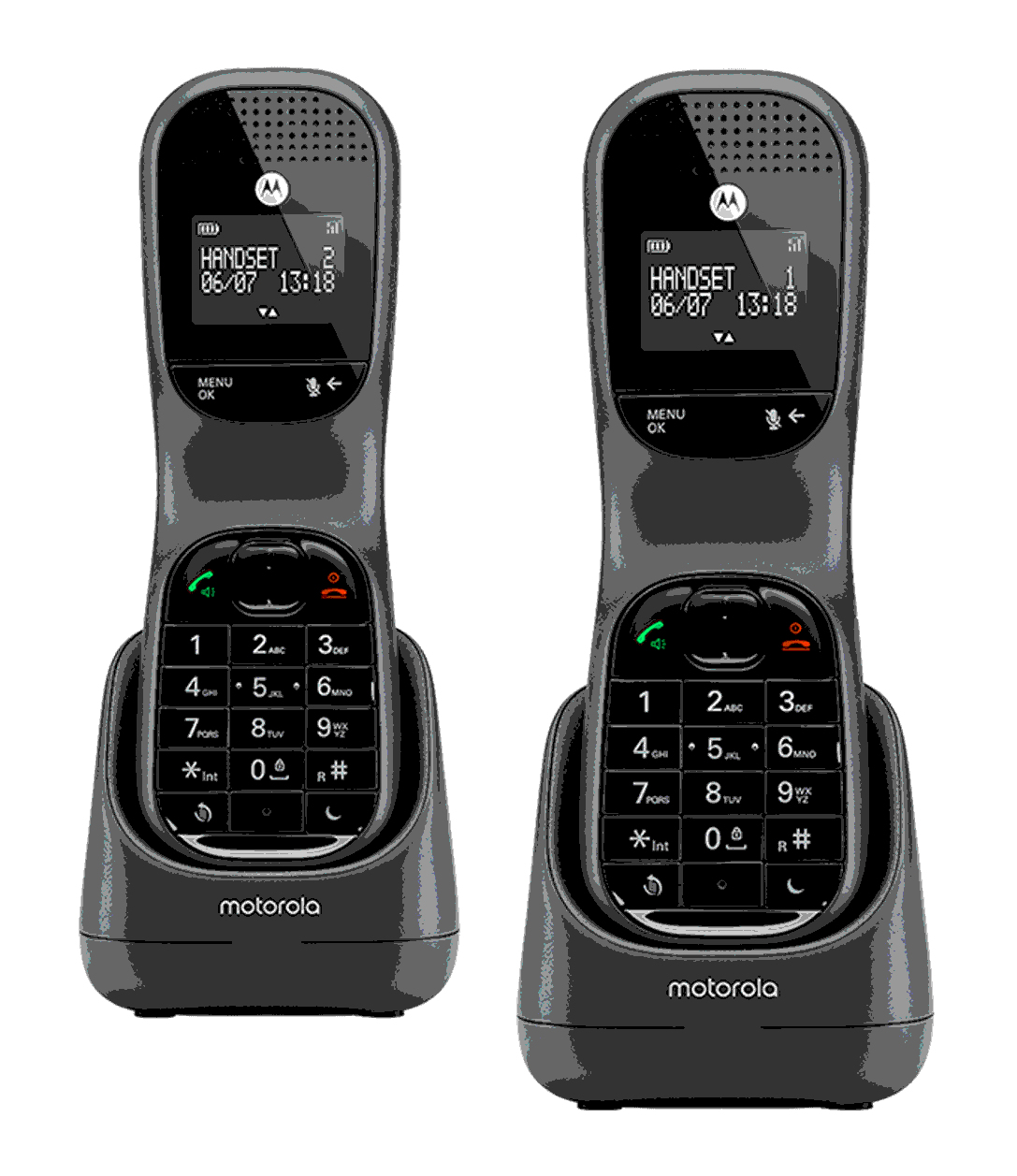 Motorola TD1002 telephone DECT telephone Caller ID Black