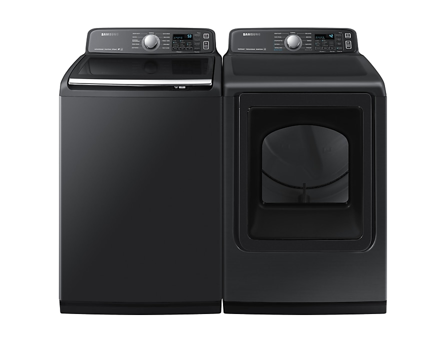 Samsung DVE50T7455V tumble dryer Freestanding Top-load Black – image 7
