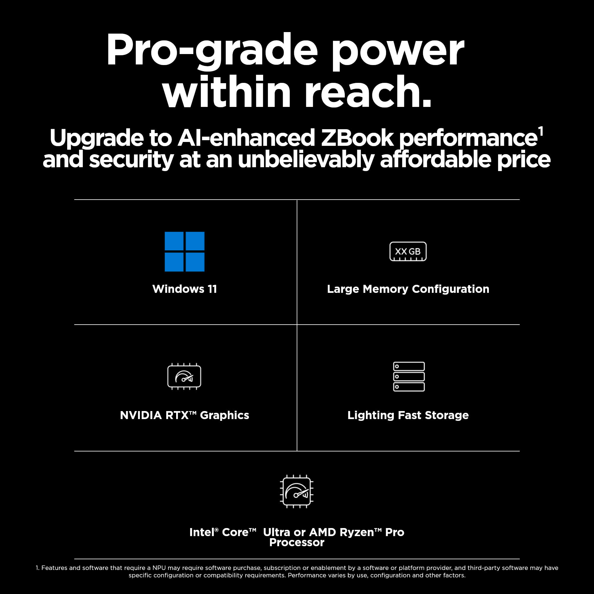 HP ZBook Power G11 Intel Core Ultra 7 155H Mobile workstation 40.6 cm (16″) WUXGA 32 GB DDR5-SDRAM 1 TB SSD NVIDIA RTX A1000 Wi-Fi 6E (802.11ax) Windows 11 Pro AI Workstation, AI PC Grey image 12