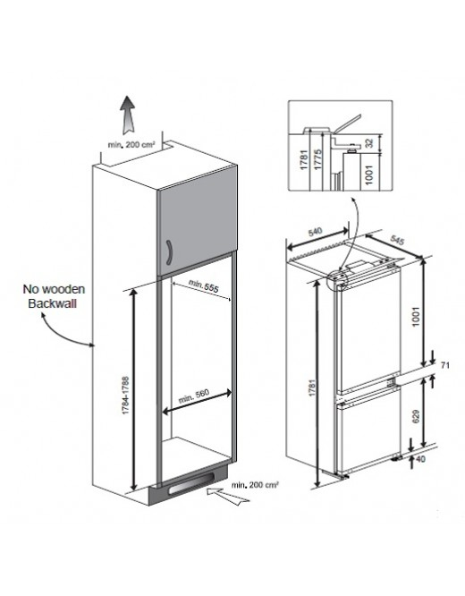 Beko BCHA275K2S fridge-freezer Built-in – image 2