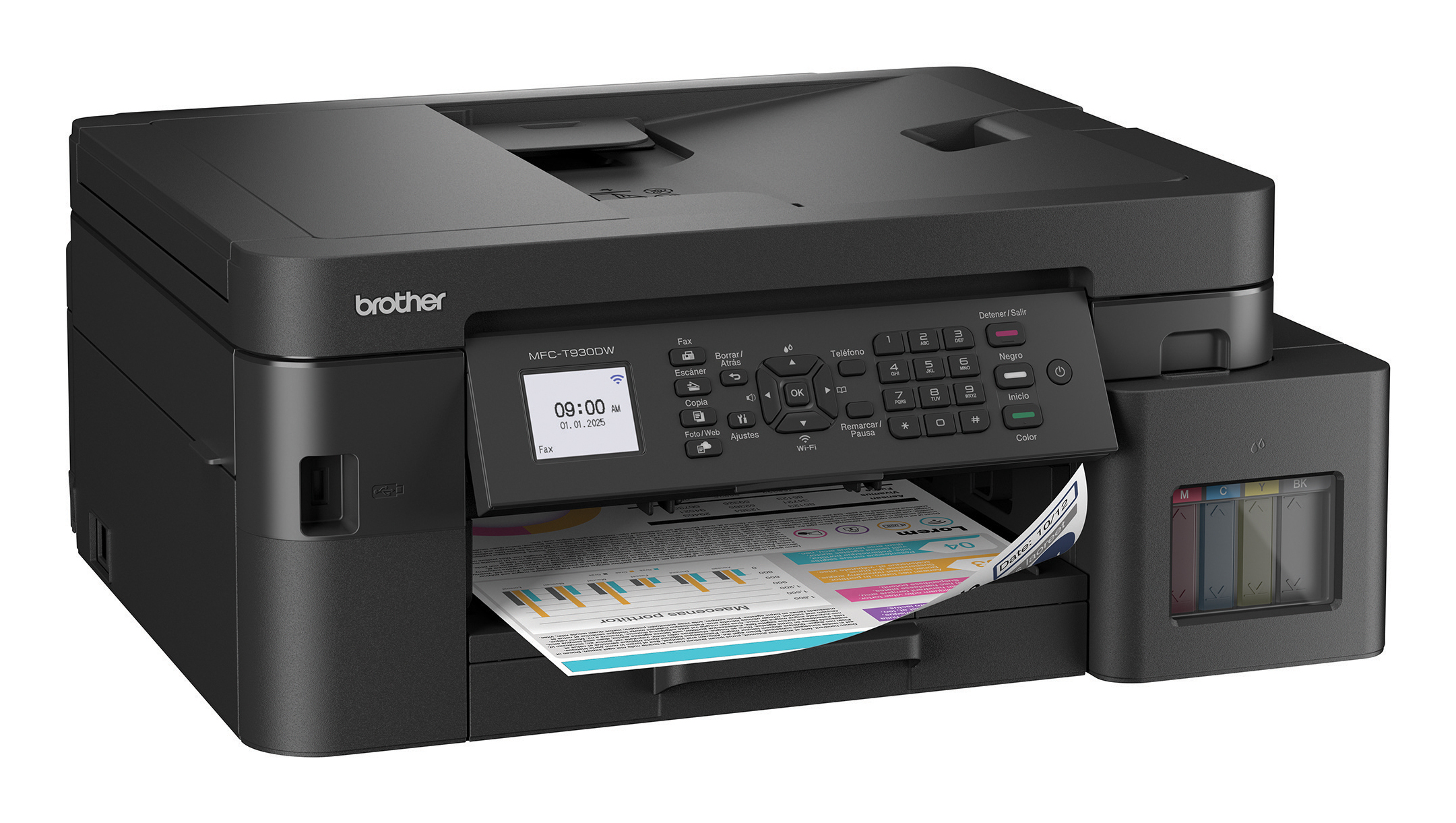 Multifuncional Brother MFC-T930DW - 30ppm - InkBenefit Tank - Ethernet - USB - Impresión Dúplex - MFCT930DW Multifuncional Brother MFC-T930DW - 30ppm - InkBenefit Tank - Ethernet - USB - Impresión Dúplex - MFCT930DW