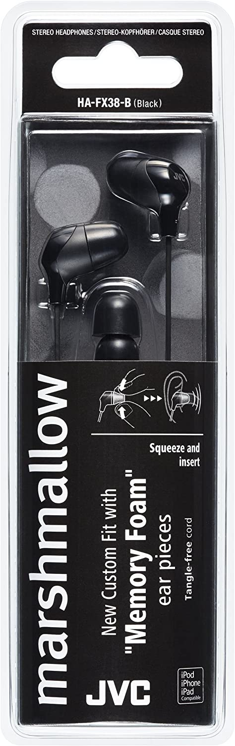 JVC HA-FX38-B headphones/headset Wired In-ear Music/Everyday Black – image 2