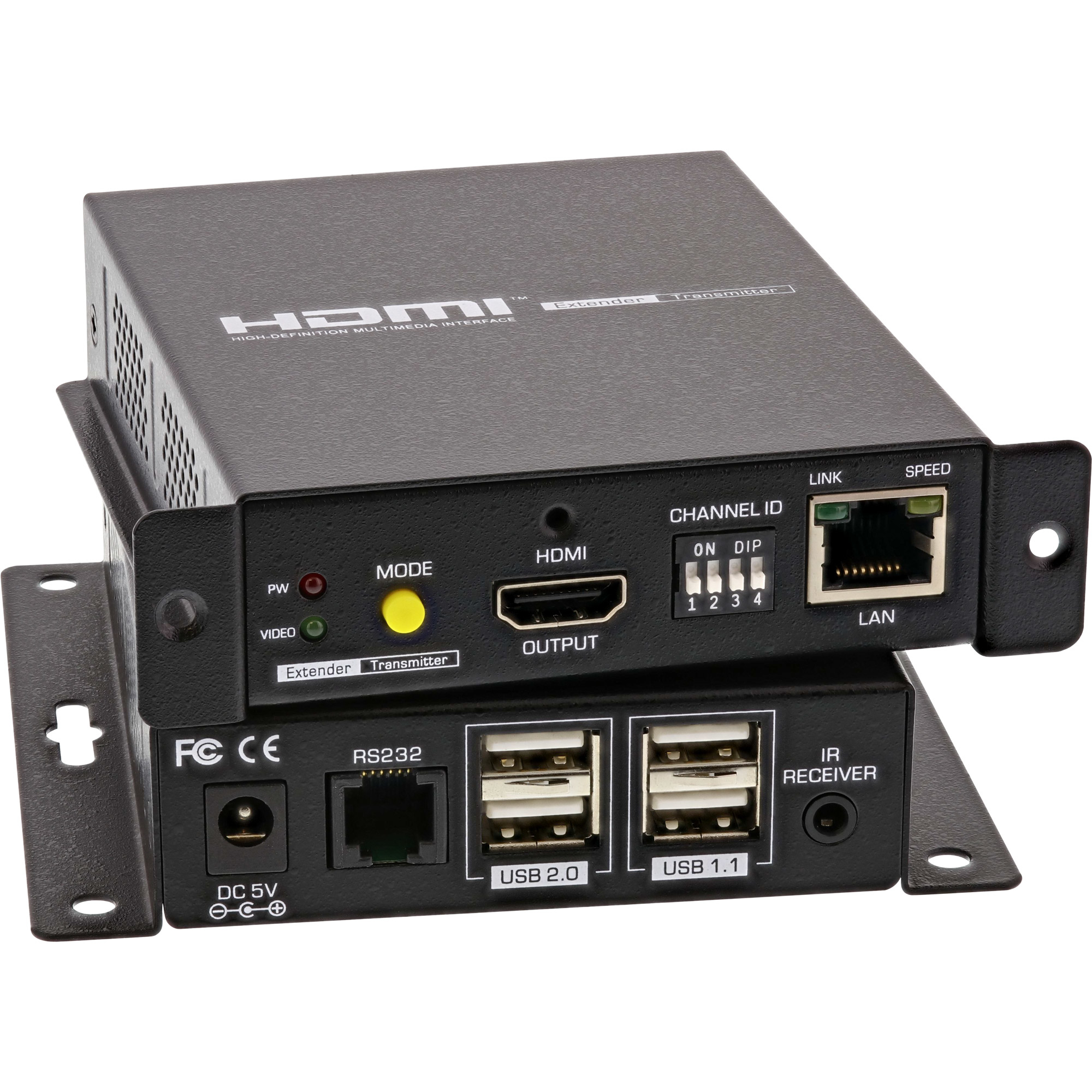 InLine HDMI USB KVM over IP Extender, 4K up to 100m