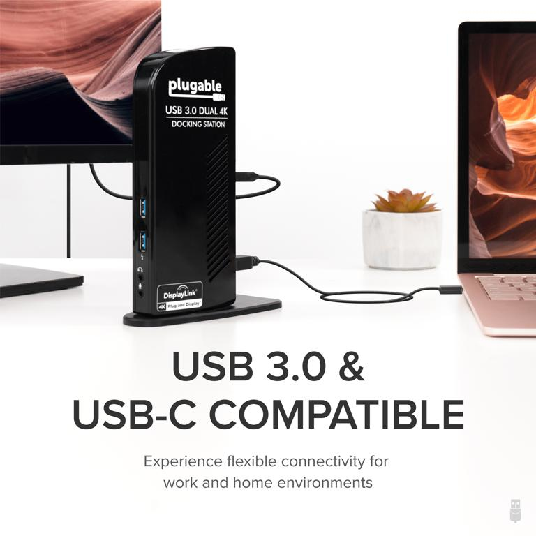 Plugable Technologies UD-6950 laptop dock/port replicator Docking USB 3.2 Gen 1 (3.1 Gen 1) Type-C Black – image 3