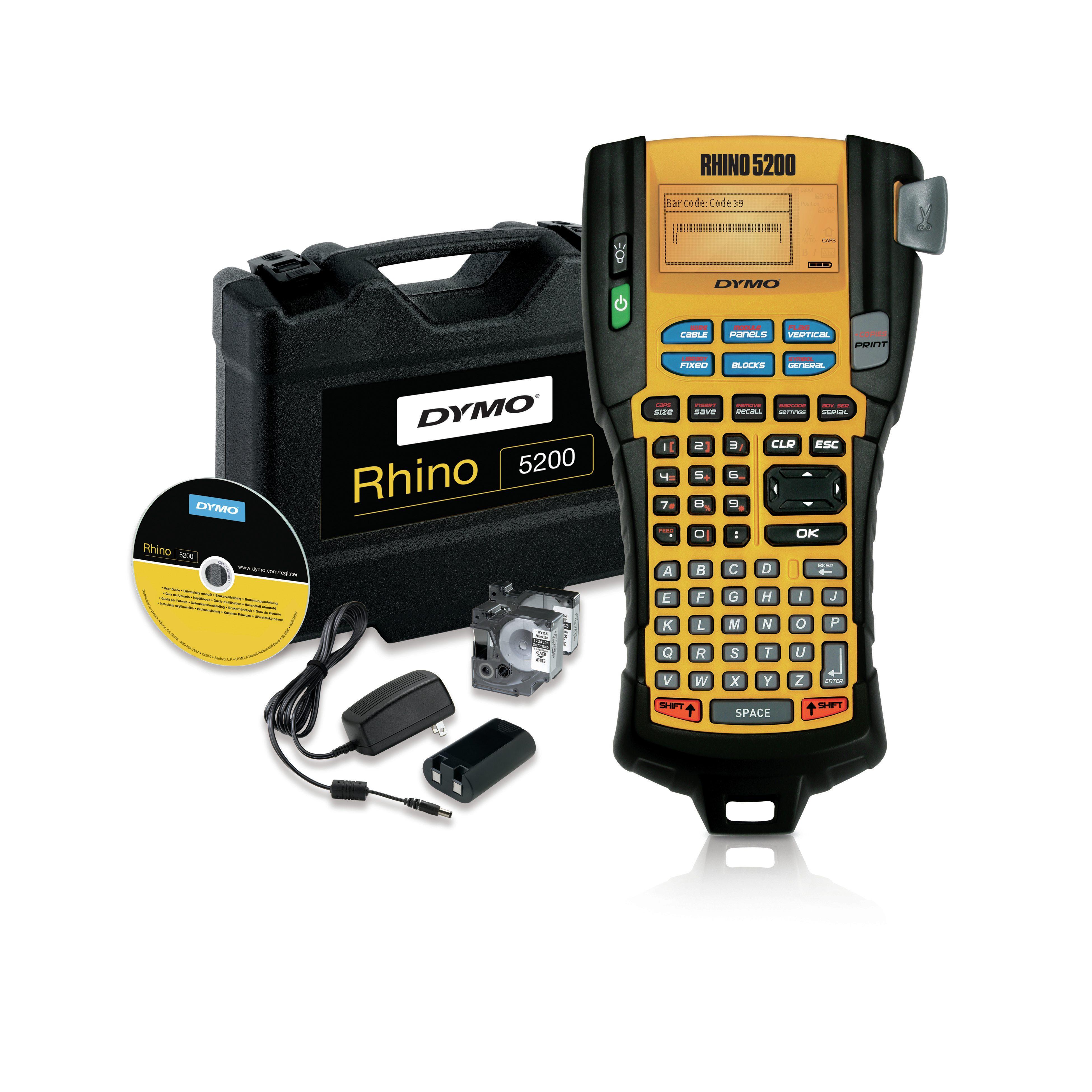 DYMO Rhino        5200 im stabilen Hartschalenkof. ABC UK/HK