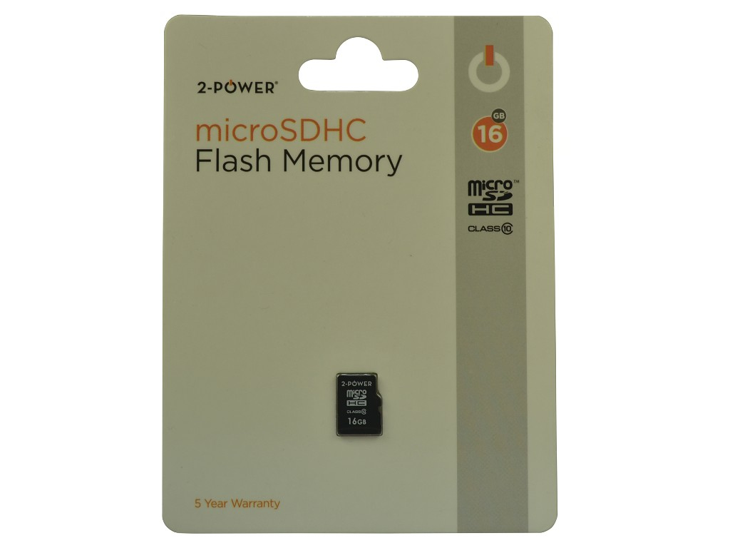 2-Power 16GB MicroSDHC Class 10 Memory - replaces 2PFM-16GB-SDMC-C10