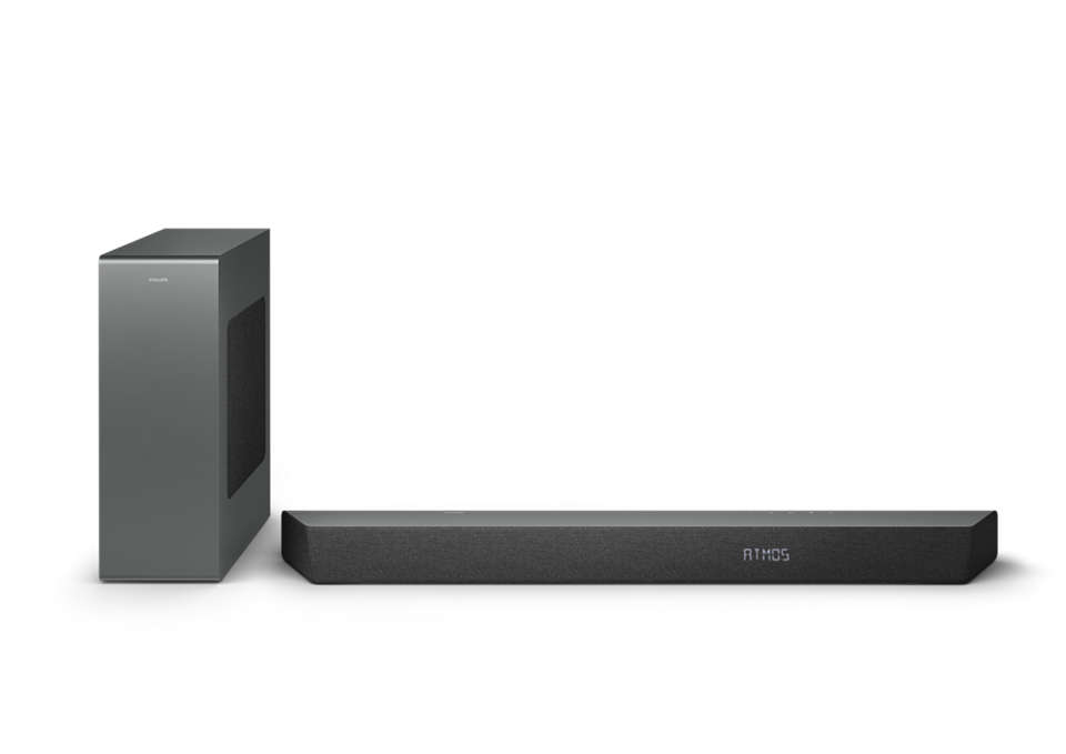 Philips TAB8507B 3.1 Dolby Atmos soundbar, sort