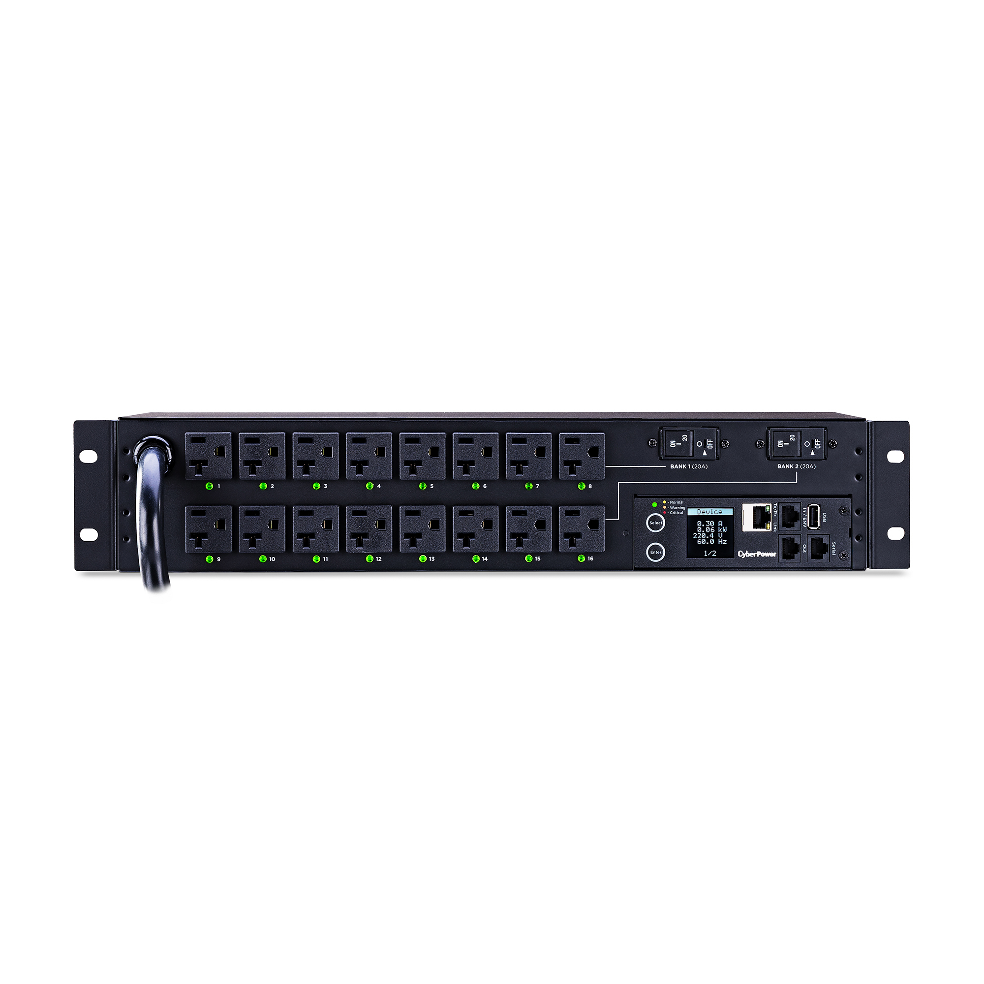 CyberPower Switched PDU 30A 16-Outlet NEMA L5-30P PDU41003
