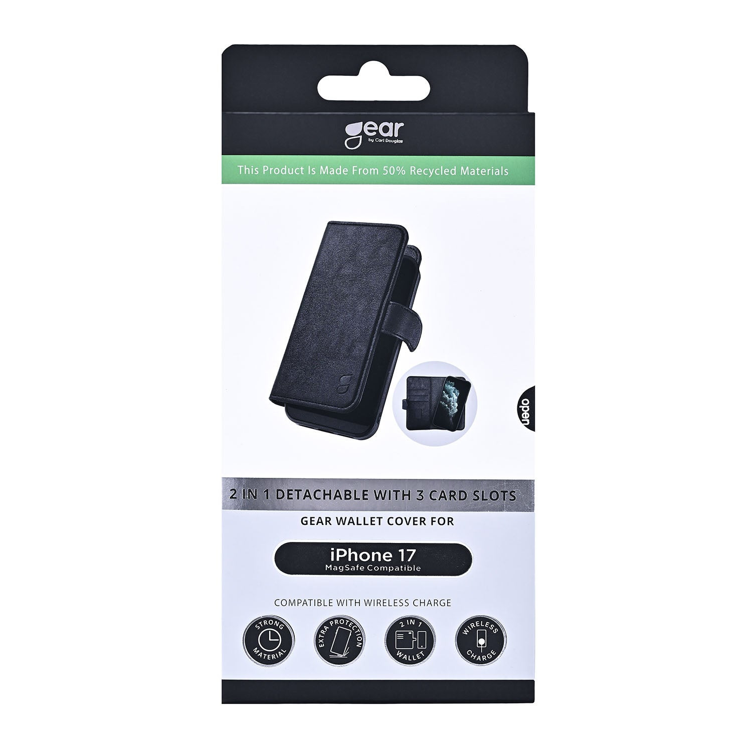 Gear Wallet Case 2-in-1 MagSerie Black - iPhone 17 – image 2