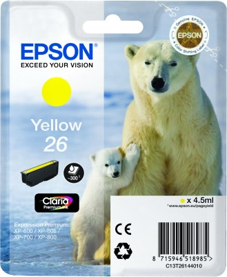 Epson Polar bear Singlepack Yellow 26 Claria Premium Ink – image 2